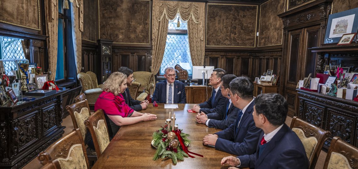 Talks with the Chinese Delegation at the Rector’s Office, Photo: Marcin Szmidt