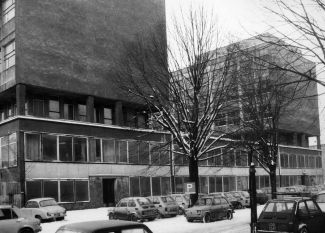 Zdjęcie archiwalne: Gmach Wydziału Mechanicznego PŁ, l. 40. XX w.