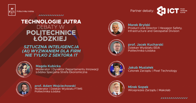 grafika do debat technologicznych na PŁ