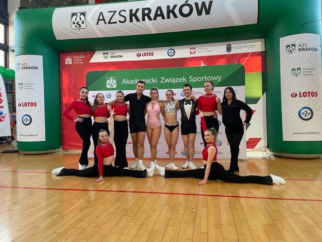 Reprezentacja PŁ na AMP w aerobiku sportowym, fot. Centrum Sportowe PŁ