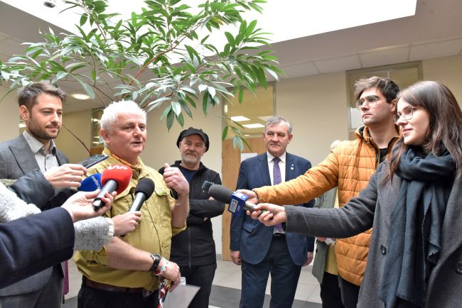 Tree Hunter - Rob McBride podczas spotkania z przedstawicielami mediów z PŁ