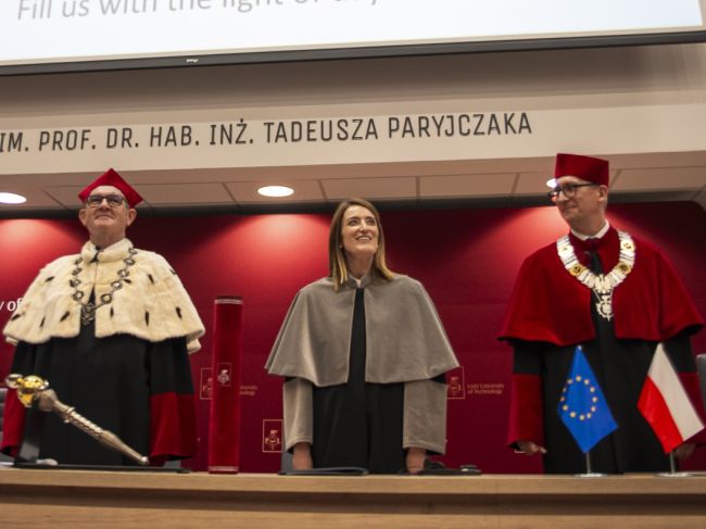 Roberta Metsola, Przewodnicząca Parlamentu Europejskiego, Doktorem Honoris Causa PŁ