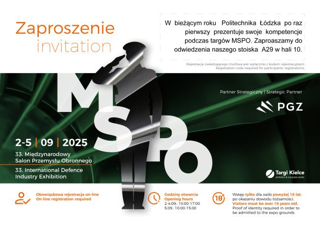 Zaproszenie na Międzynarodowy Salon Przemysłu Obronnego 