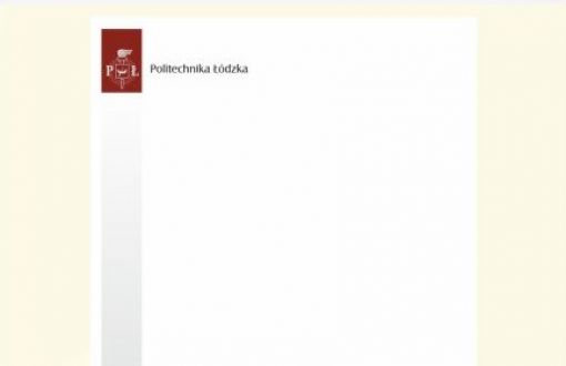Notatnik z logotypem Politechniki Łódzkiej w formacie A4