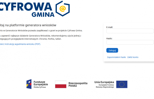 Generator wnisoków do projektu cyfrowa gmina