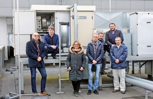 Zespół pracujący nad projektem:- Od prawej: dr inż. Kamil Stokfiszewski. dr hab. inż. Adam Wojciechowski, prof. PŁ, dr hab. inż. Przemysław Gordinowicz, dr hab. Marek Galewski, dr hab. inż. Agnieszka Wosiak, dr hab. inż. Piotr Lipiński, dr hab. inż. Michał Morawski
