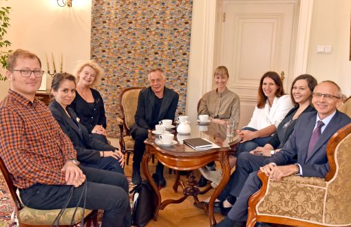 Spotkanie rektorskiej komisji ds. zrównoważonego rozwoju z delegacją współpracujących uczelni z Holandii