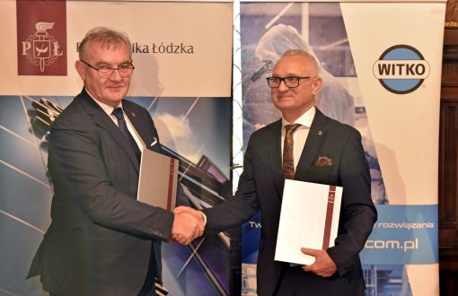 From left: Rector prof. Krzysztof Jóźwik and  Chairman of the Board WITKO - Sławomir Witkowski, photo by Jacek Szabela