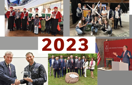 Grafika podsumowująca 2023 rok w PŁ