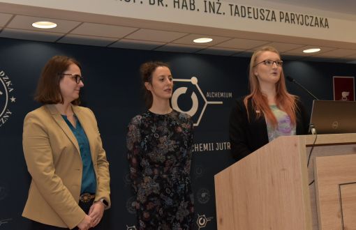 Programme ambassadors (from left): prof. Marta Gmurek, dr hab. inż. Katarzyna Nawrotek, and mgr inż. Beata Rurarz