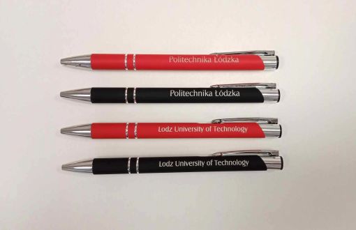 Długopis z logotypem PŁ