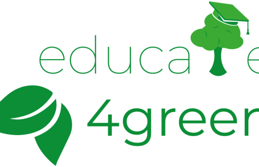 grafika z napisem educate4green