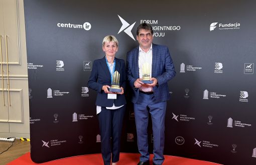 prof. Beata Kolesińska oraz prof.PŁ, Jacek Stańdo, fot. arch. prywatne