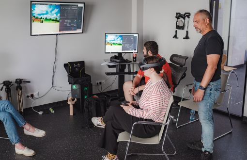 Students from partner universities were given the opportunity to test the developed virtual reality applications 